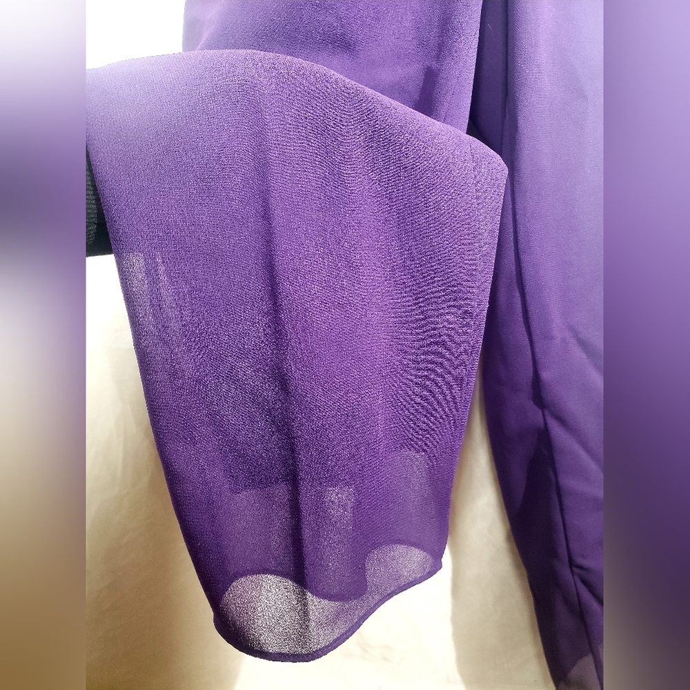 Elegant Purple Pantsuit - Picture 6 of 9